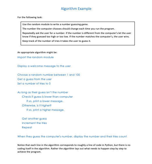Write an algorithm for a Rock Paper Scissors game. The user should