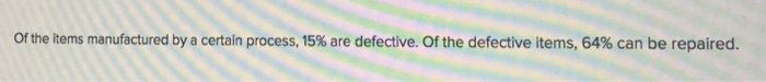 of the number of servers that fail? Of the items manufactured by