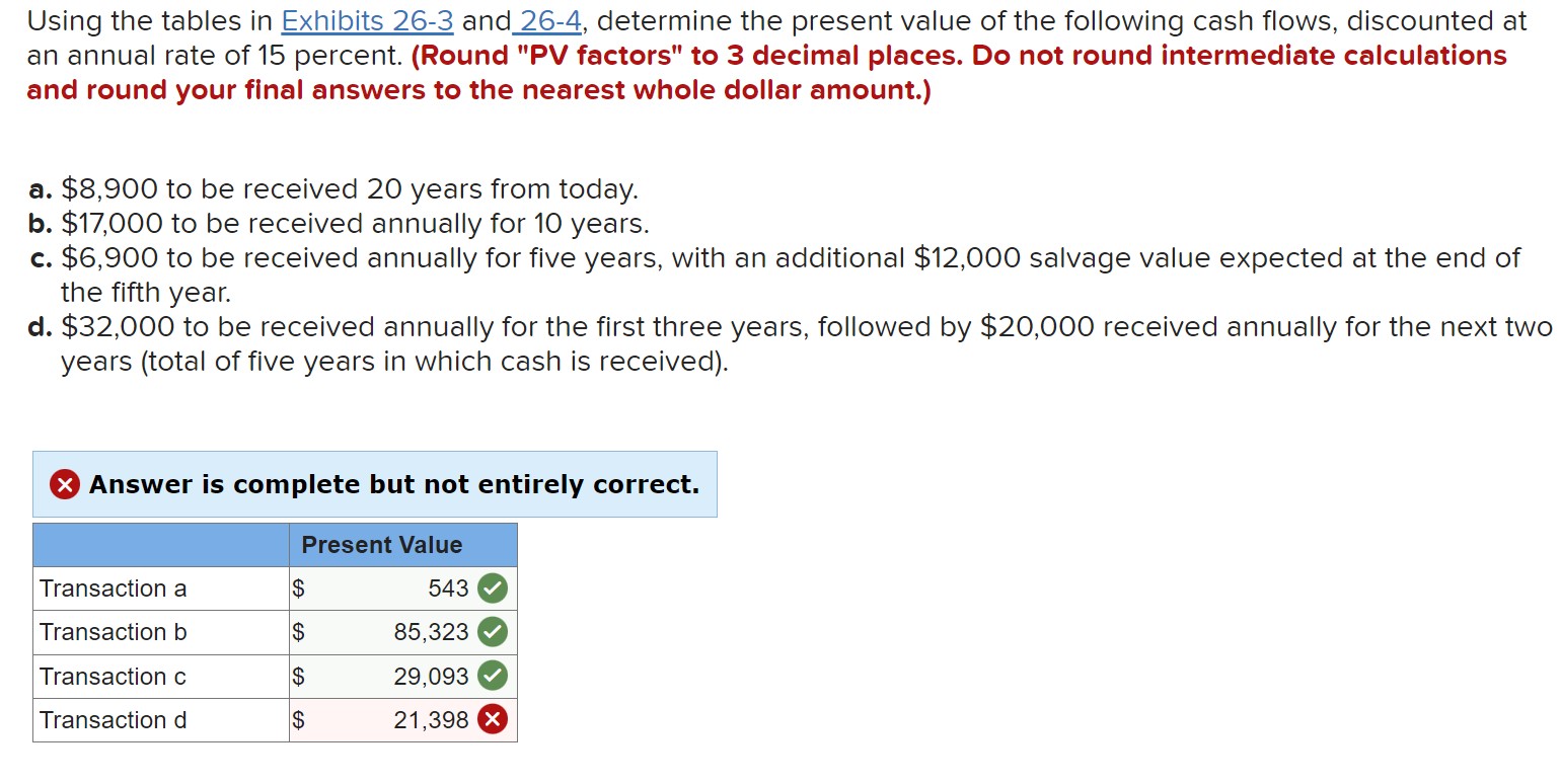 I only need help with question d Using the tables in Exhibits