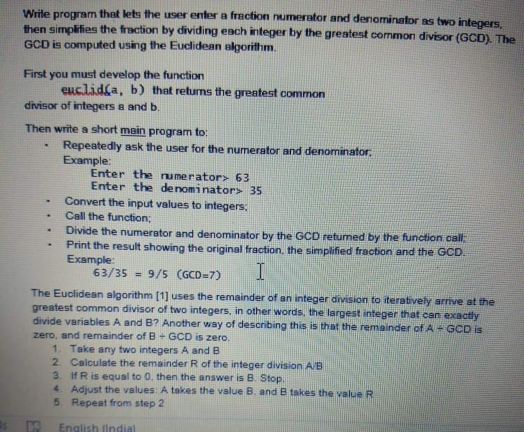  Can someone help me to write this python program. Write program