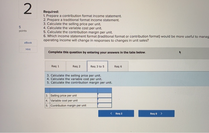 Purchases Ending merchandise inventory Fixed selling expense Fixed administrative expense Variable selling