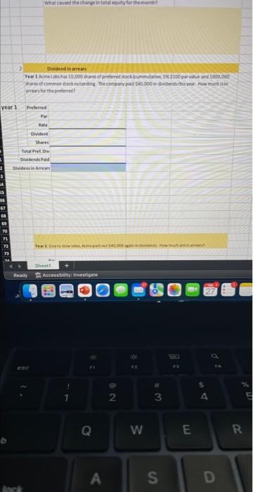 fill out question 2 2 Dividefrd in arrears artears for the prederend