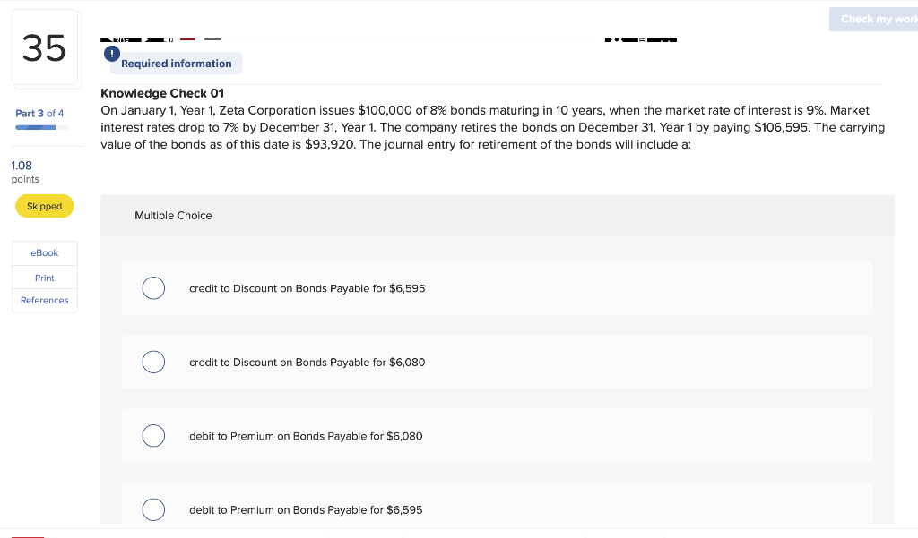 Please show the answer with steps, thank you Knowledge Check 01