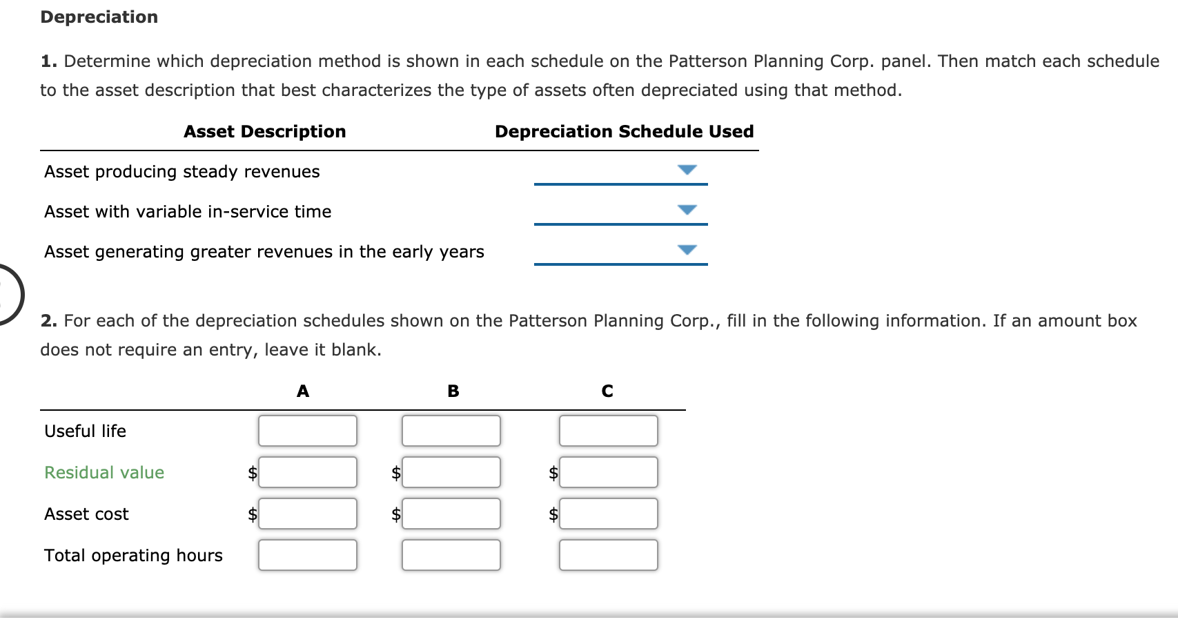 answer those on my own. Mastery Problem: Long-Term Assets: Fixed and Intangible