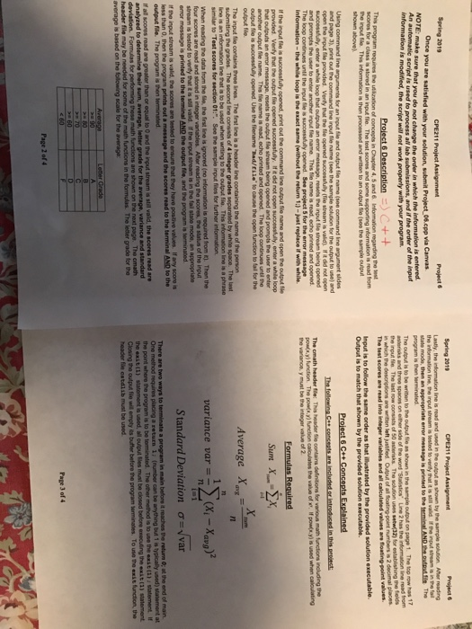  Spring 201 Project & CPE211 Project Assignment Project & Lastly, the