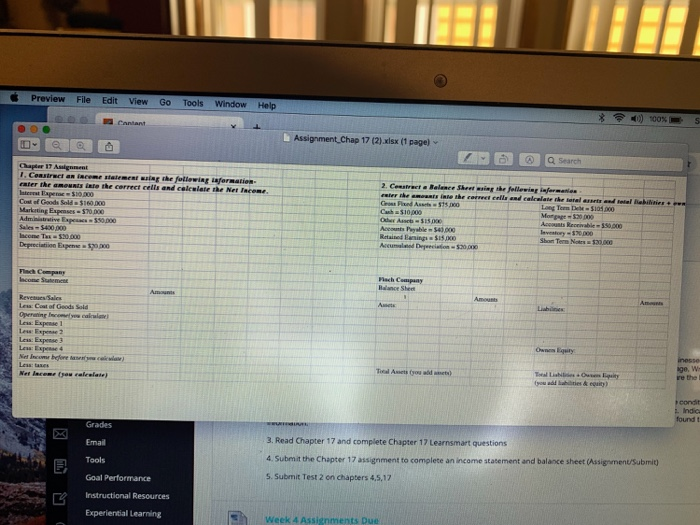  I need the balance sheet/income statement Preview File Edit View Go