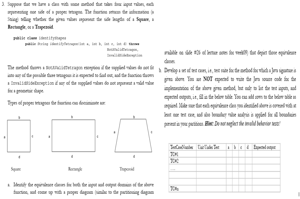  Suppose that we have a class with some method that takes