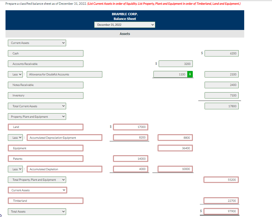 for Dec 31, 2022. Any help is appreciated. Please see below: The