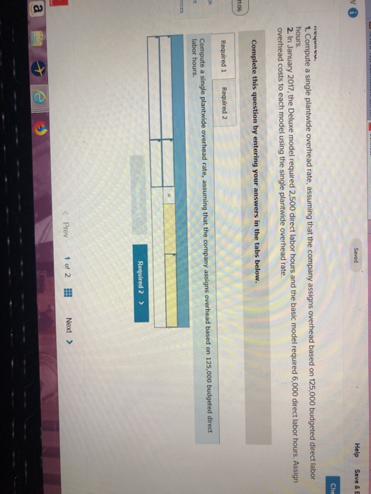 Chec Xie Company identified the following activities, costs, and activity drivers for