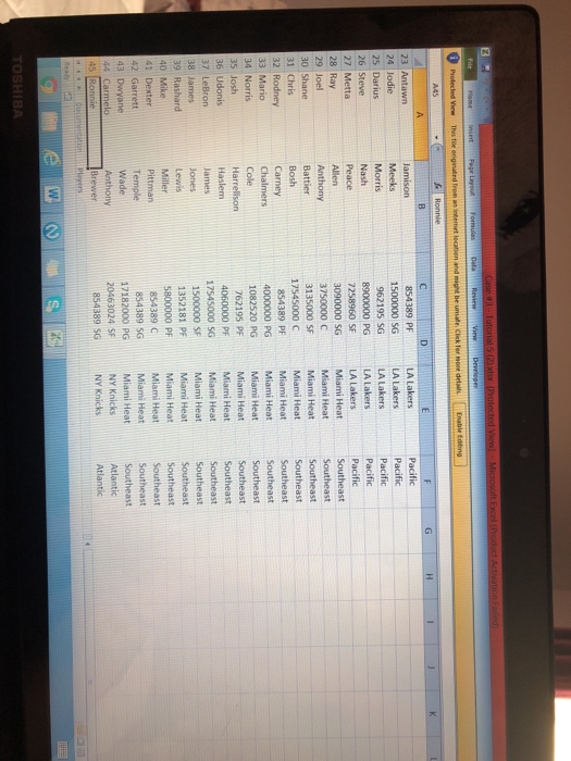 Assignment File needed: Case #3 - Tutorial 5.xlsx NBA Hoops Blog Jeff