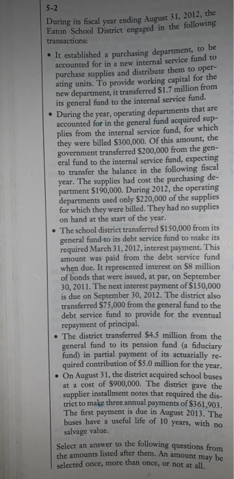 14 CHAPTER 5 / GOVERNMENTAL ACTIVITIES EXPENDITURES AND Government-Wide 1. Amount that