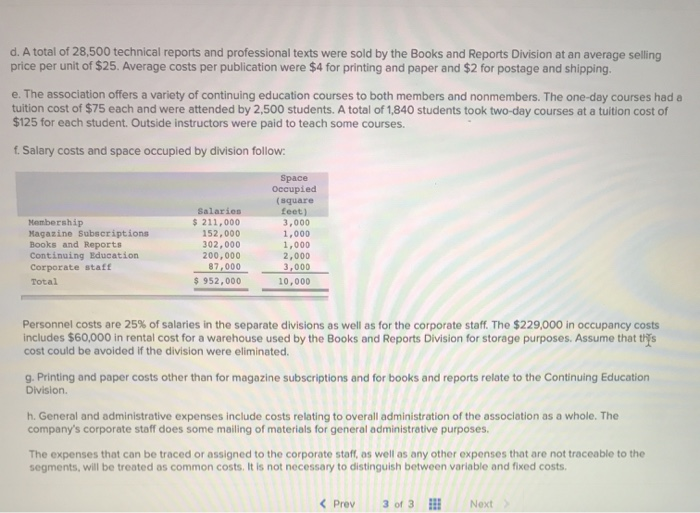 Segment Reporting (L06-4) Music Teachers, Inc., is an educational association for music