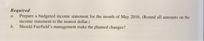shopping mall. budget Hancock Stores, E9-5A. and Evaluate Budgeted Income Statement Fairfield