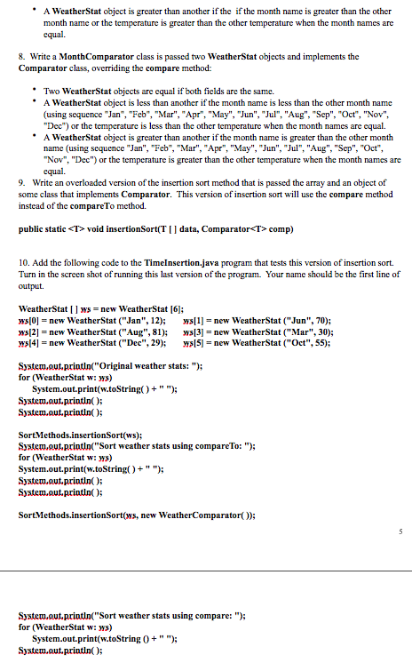> void selectionSort (T [ ] data) { int mindex; for (int