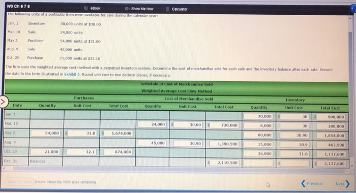 678 Show Me How l Calculator an. 1Inventory Mar. 18 Sale May