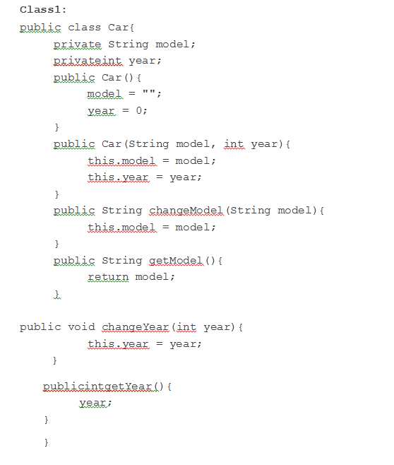 (either compile or run-time error) so that you have the same output