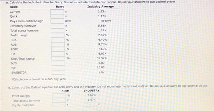 too: Barry Computer Company: Income Statement for Year Ended December 31,2019 (In