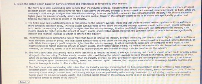 Thousands) Sales Cest of goods soid Barry Computer Company: *Calculation is based