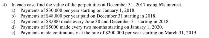 ***no computer spreadsheets or coding please:)*** 4) In each case find the