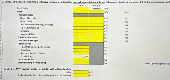 income Satement inte a Contributicn Margin income Statement for management reporting purporet