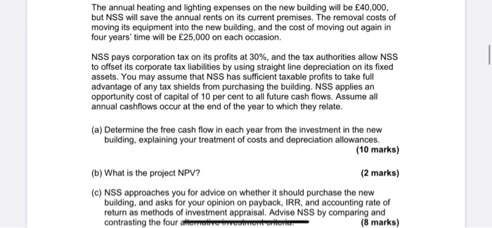 company and currently rents the building in which its production equipment is