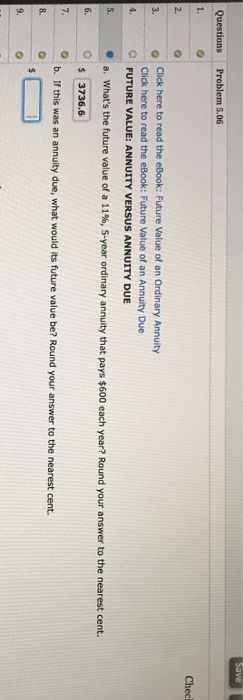 5 4of 11 Check My Work (a remaining) Click here to read