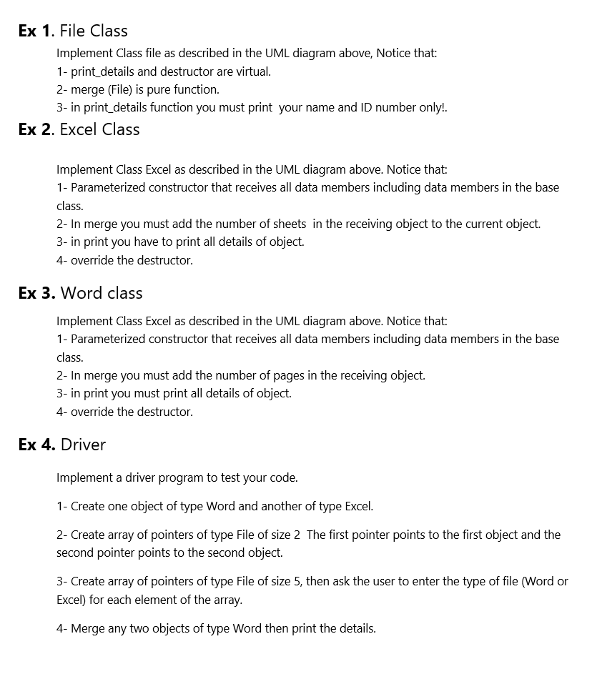 separate the headers from the cpp files The following diagram illustrates the