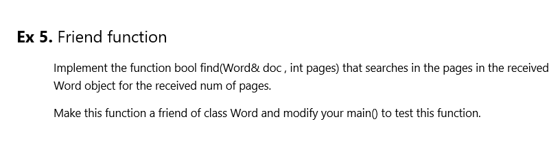 classes you will implement in this lab and their relationships. Ex 1.