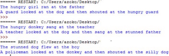  python2.7 3. (35 Points) Write a function madlibs() that takes in