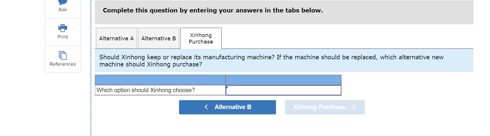 machines. The machine has a book value of $36,000 and a remaining