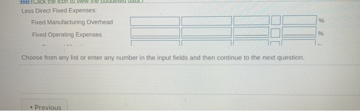 to view the actual data.) Budgeted data for the same time period