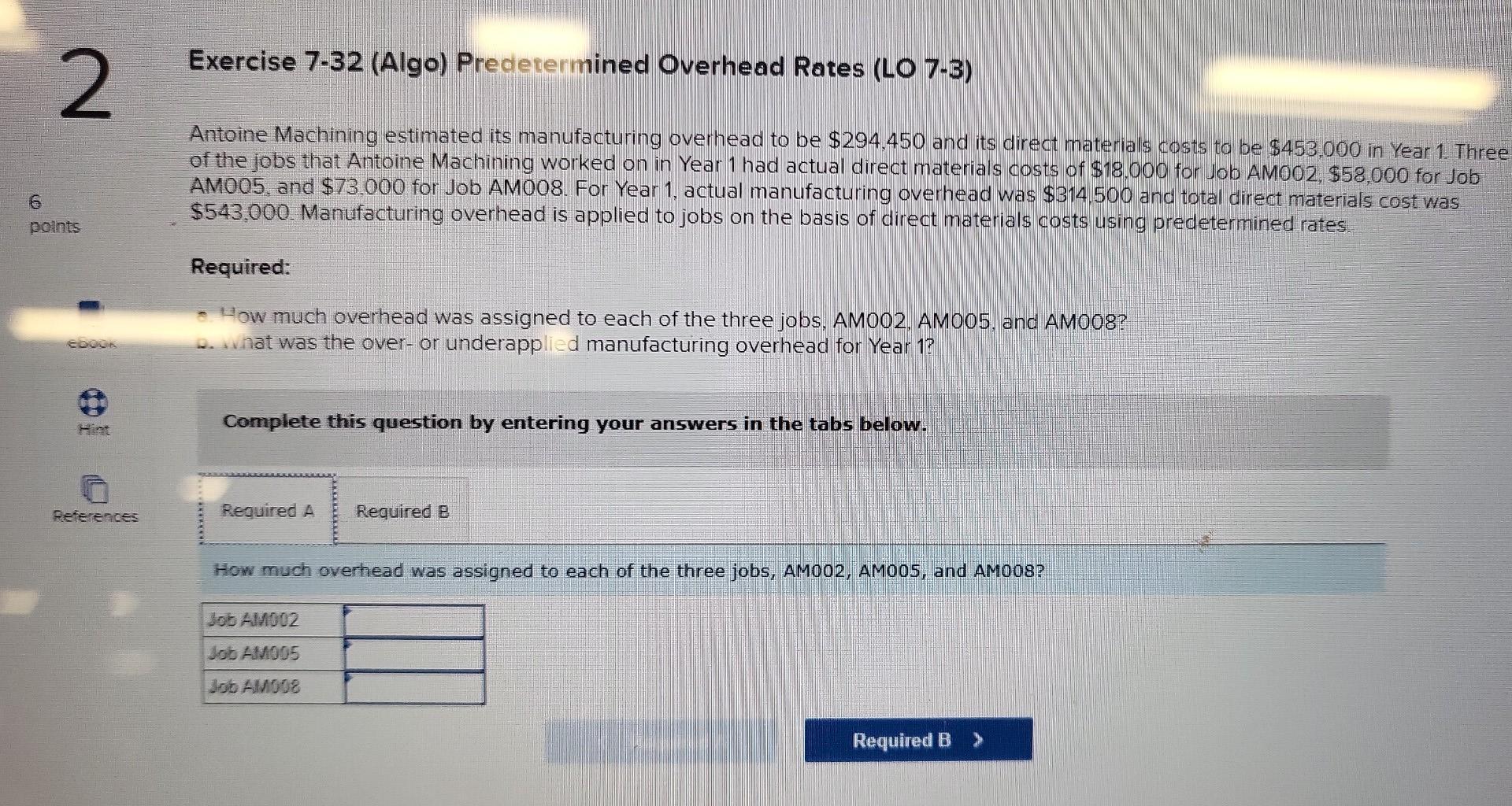 please do both parts A and B! Complete this question by