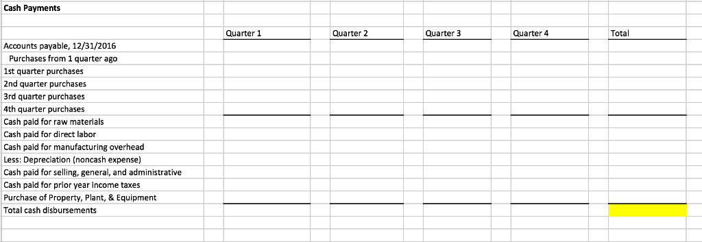 Ending Finished Goods 2464 10472 19206 13552 13552 Total Required volume 42,664