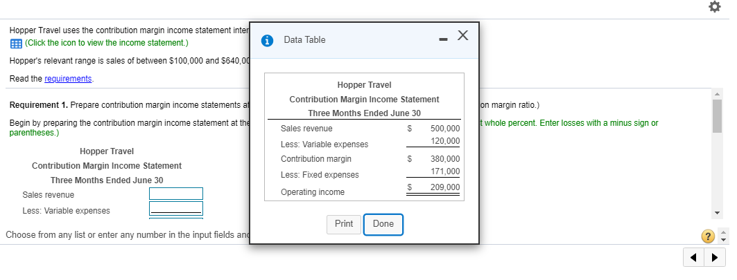 margin income statement internally. Hopper's second-quarter results are as follows: 2 (Click