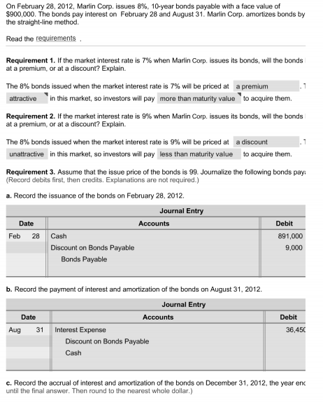 I need help with problems C and D and requirement 4