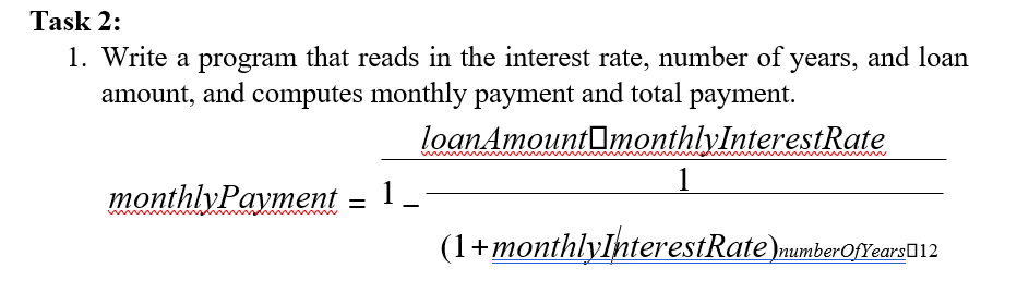 Write a program that reads in the interest rate, number of
