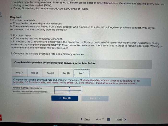 an elaborate distilling process. The company has developed standard costs for one