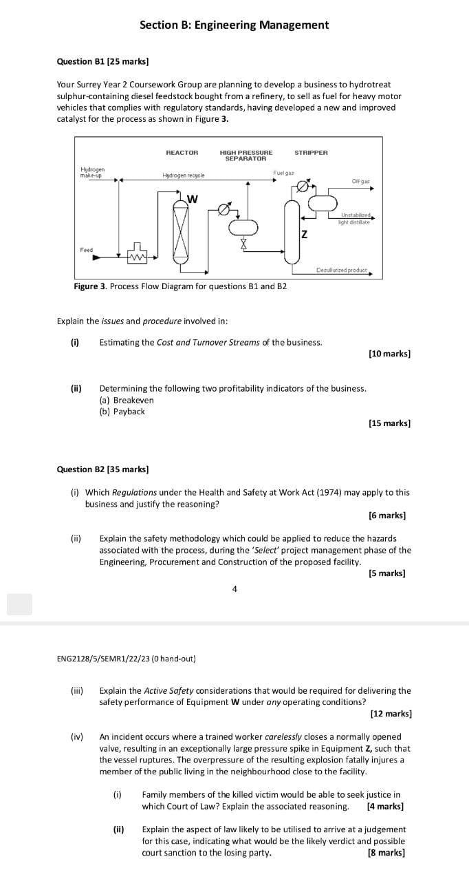 Please solve B2 Question B1 [ 25 marks] Your Surrey Year 2