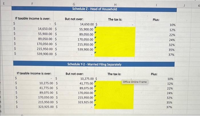 Head of Household \\ \hline 39 & Taxable Income: \\ \hline 40