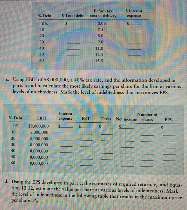capital structure The board of directors of Morales Publishin Inc., has commissioned