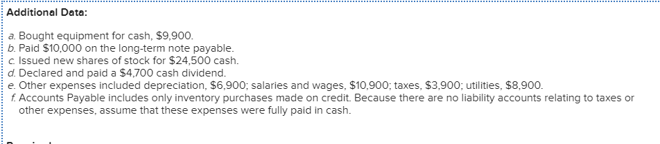 blanks. Hunter Company is developing its annual financial statements at December 31.