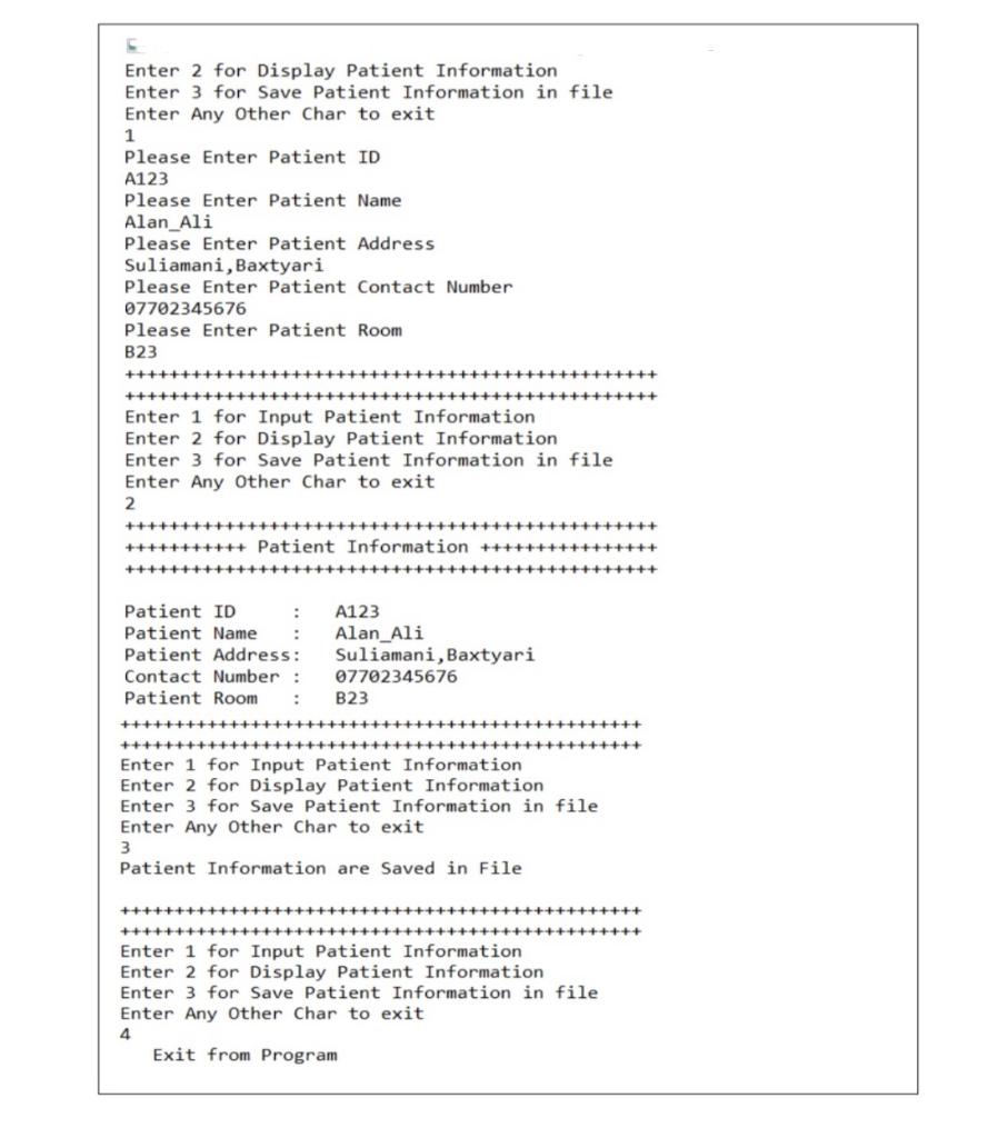 give some comments regarding the programs? Q1) Answer each question correctly A)