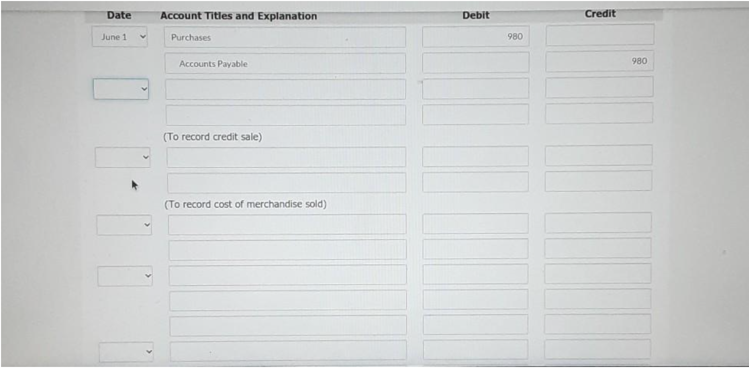 thought the answer was 710 debit, 7.10 credit, and 702.90 credit, but