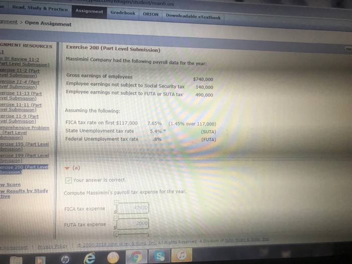 edugen/student/mainfr.un e Read, Study& Practice Assignment Gradebook ORION Downloadable eTextbook nment
