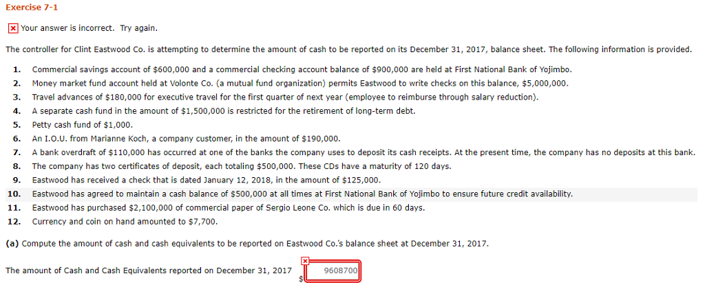  Exercise 7-1 Your answer is incorrect. Try again. The controller for
