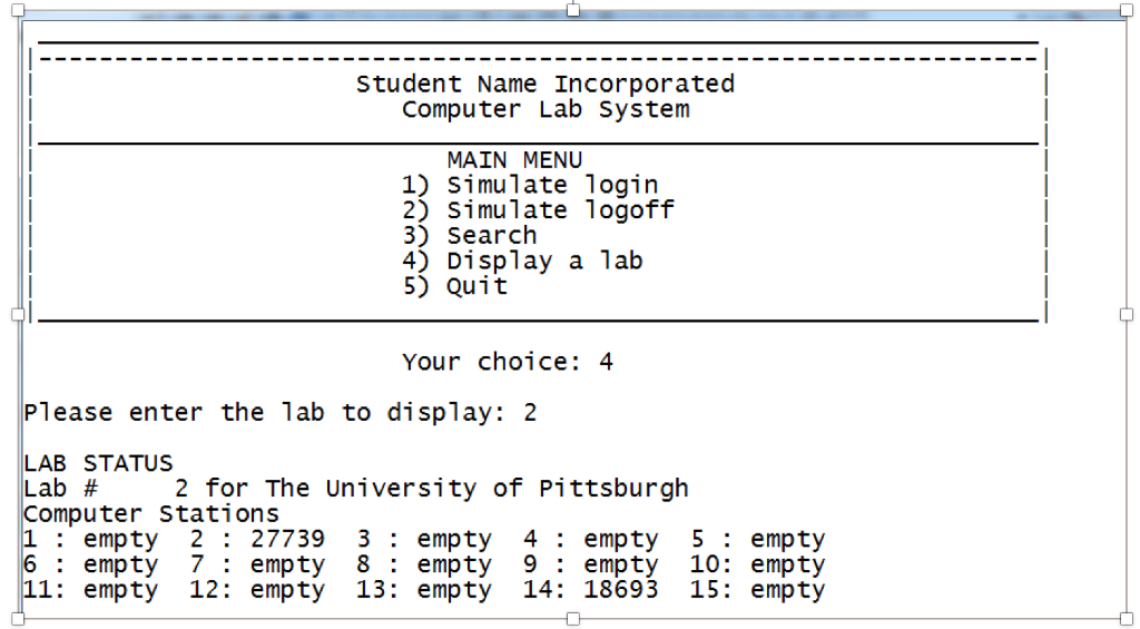 a system that hosts users of several universities computer labs, and allows