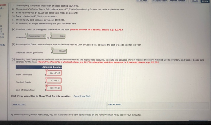 partially correct. Try again. Drew Corp. designs and manufactures mascot uniforms for