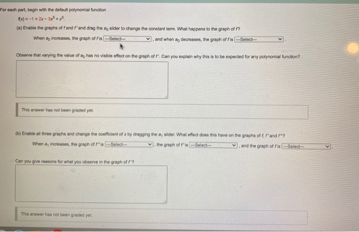 When an increases, the graph of fis-Select and when a decreases, the