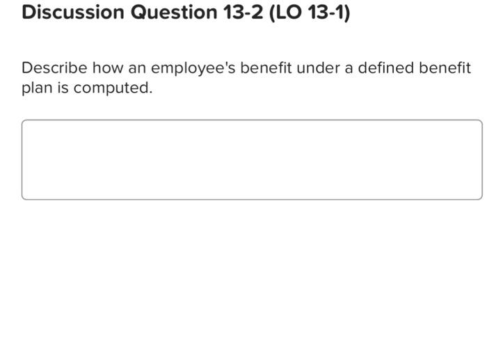 How are they similar? Describe how an employee's benefit under a defined