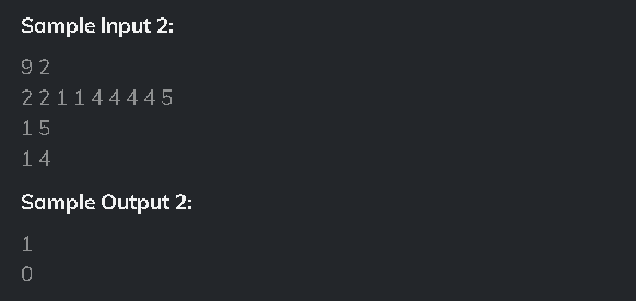 'Q' operations with that array. The operations are of two types: -